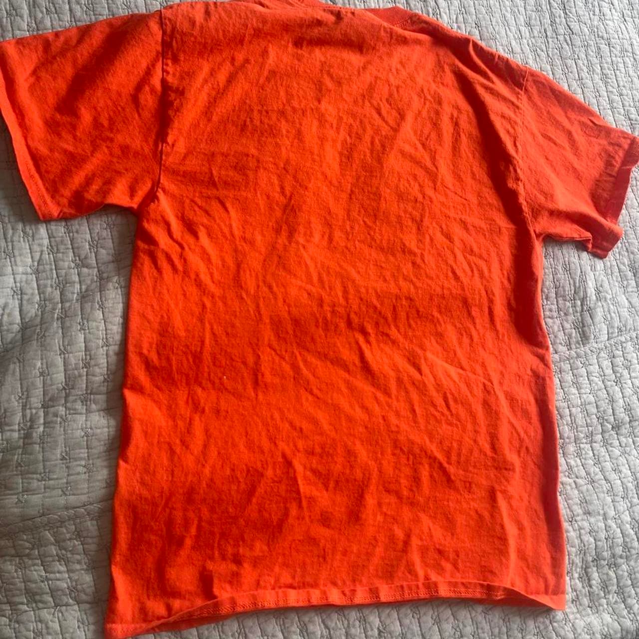 Port & Company orange One Academy Fight Team T-shirt with black circular graphic, size M #mma #fightteam #orange #tshirts - Thumbnail 4