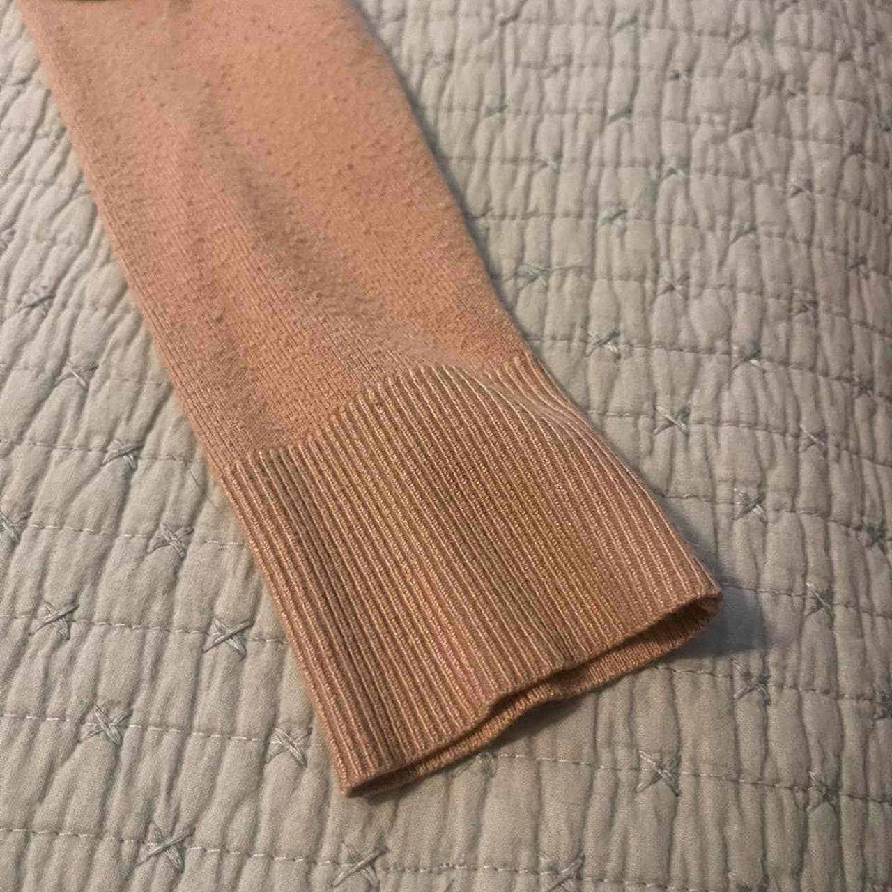 14th & Union cardigan in size M. Pink with brown elbow patches. #cardigan #elbopatches - Thumbnail 3