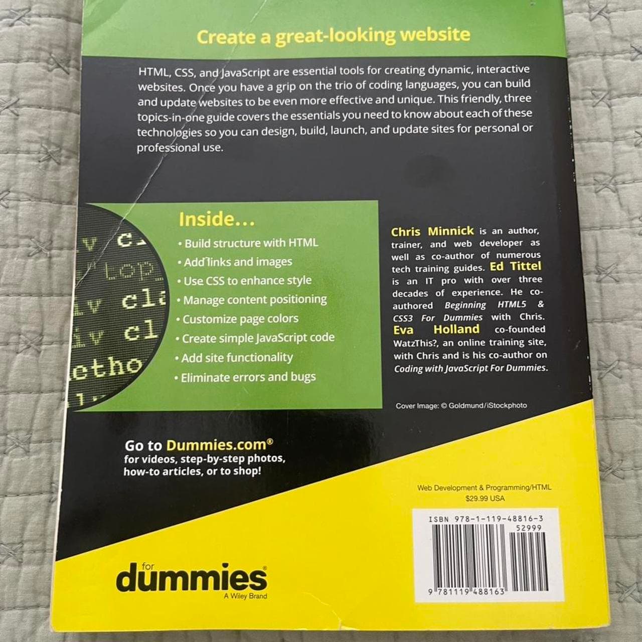 HTML, CSS, & JavaScript For Dummies by Chris Minnick - Thumbnail 2