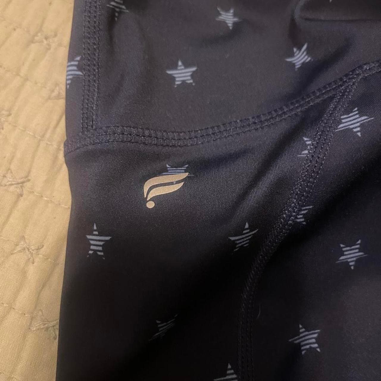 Fabletics Navy Leggings with Light Blue Star Pattern - Thumbnail 3