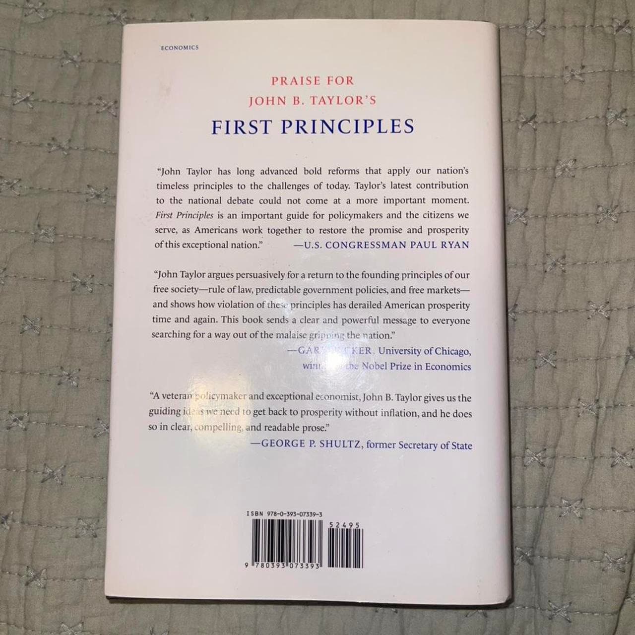 First Principles by John B. Taylor Hardcover - Thumbnail 2
