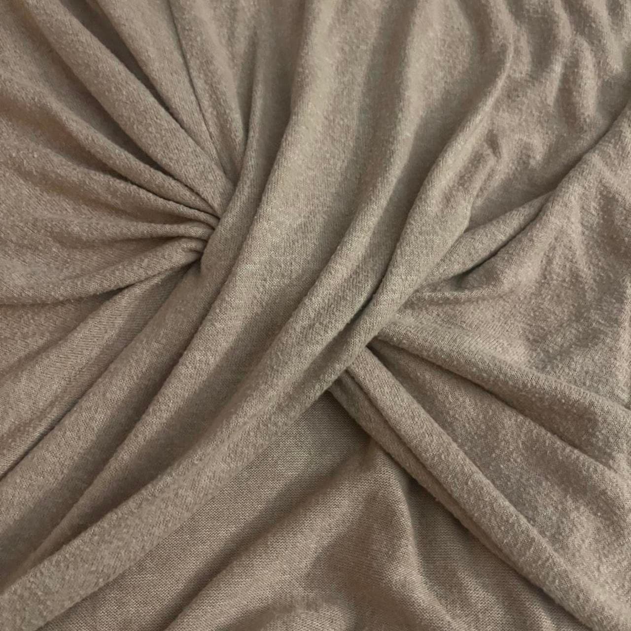 Express Tan Twist Detail Long Sleeve Top Large - Thumbnail 2