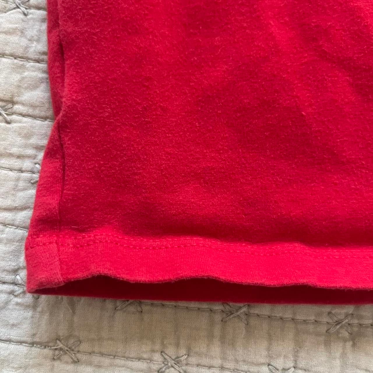 Red Cropped Top with Square Neckline - Thumbnail 3