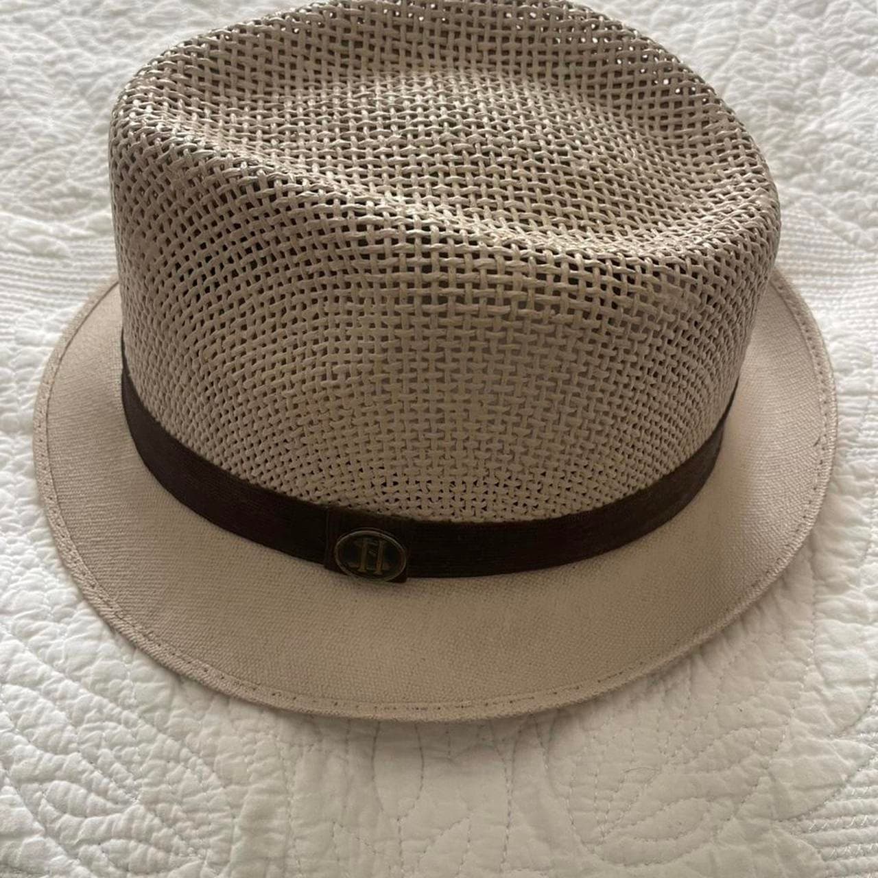 Kids Som-Her Cream Panama Hat with Black Band - Thumbnail 4