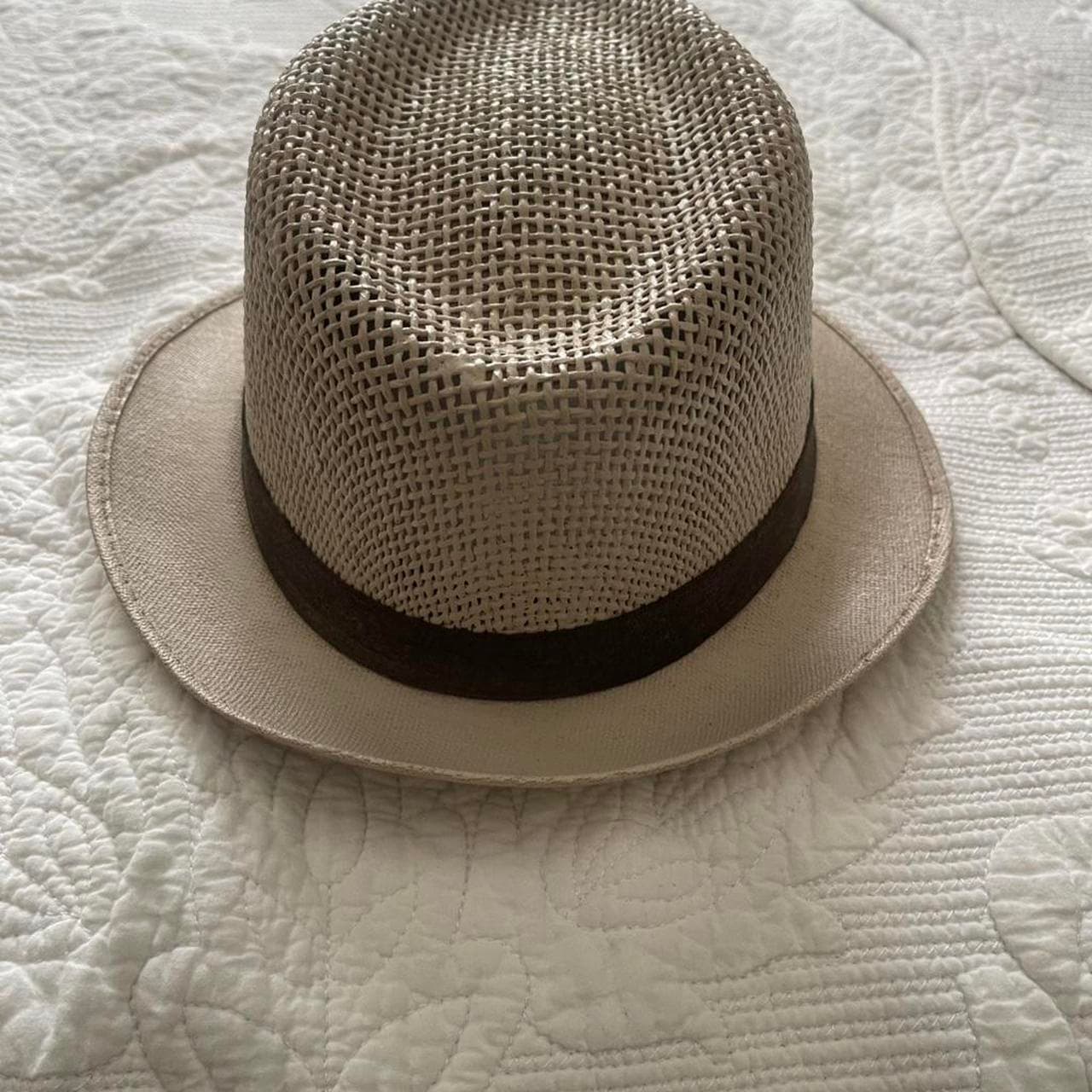 Kids Som-Her Cream Panama Hat with Black Band - Thumbnail 5