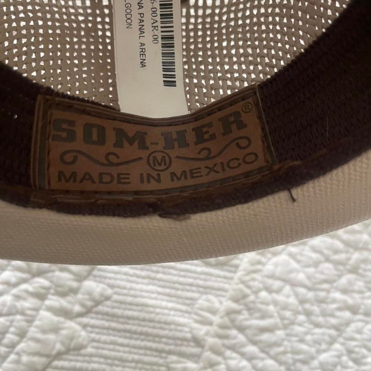 Kids Som-Her Cream Panama Hat with Black Band - Thumbnail 6