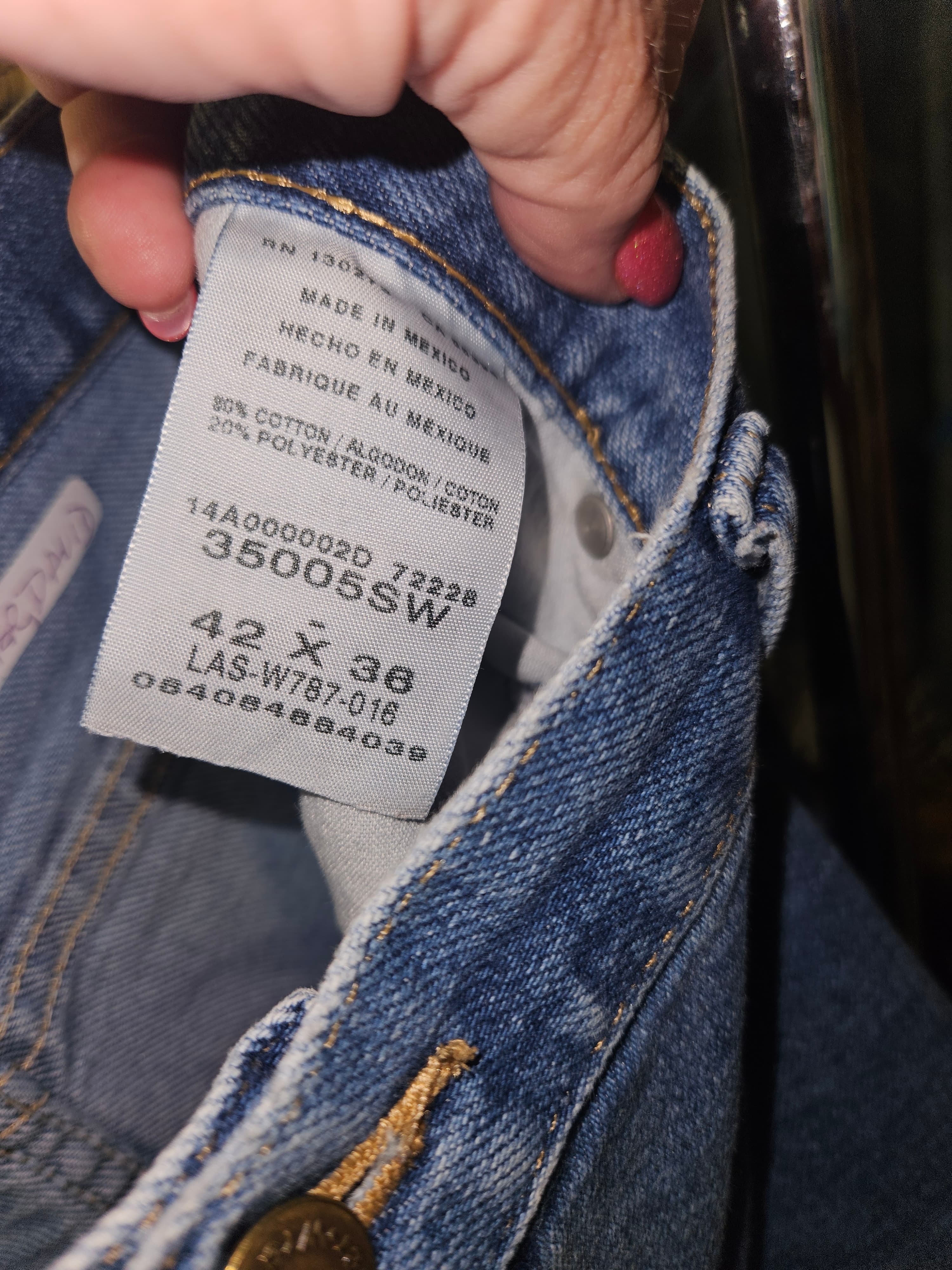Wrangler Blue Jeans Size 42 x 36 - Thumbnail 2