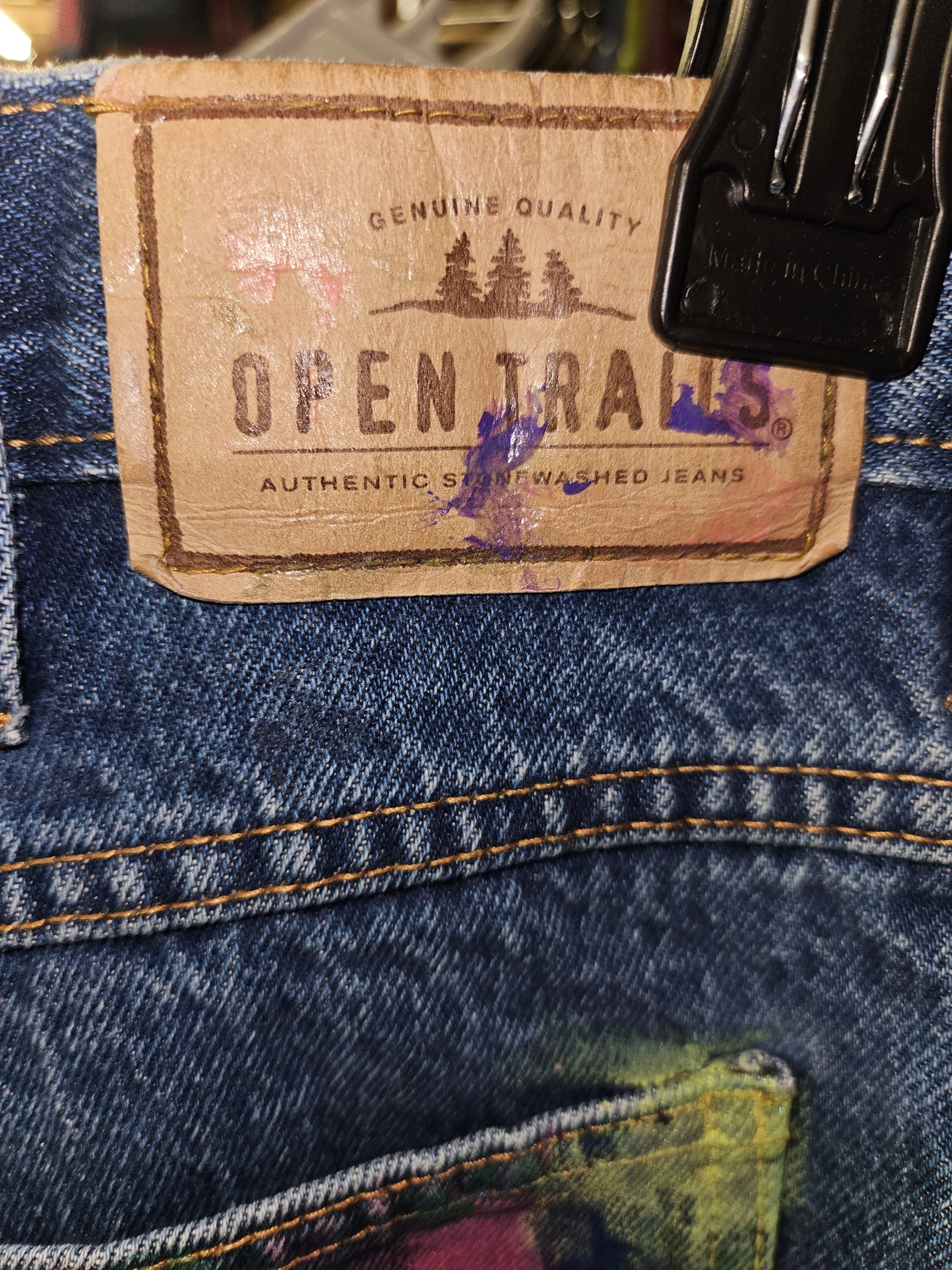 Blue Denim Jeans Classic Fit - Thumbnail 3