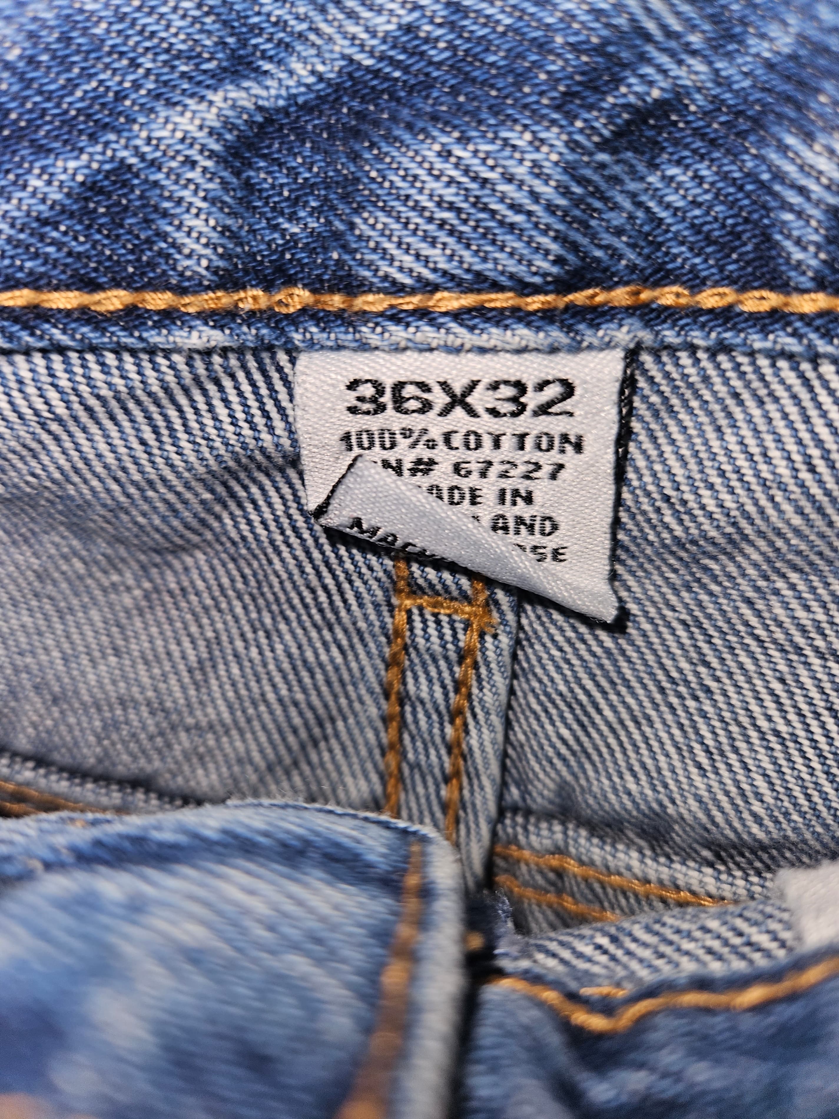 Blue Denim Jeans Classic Fit - Thumbnail 4
