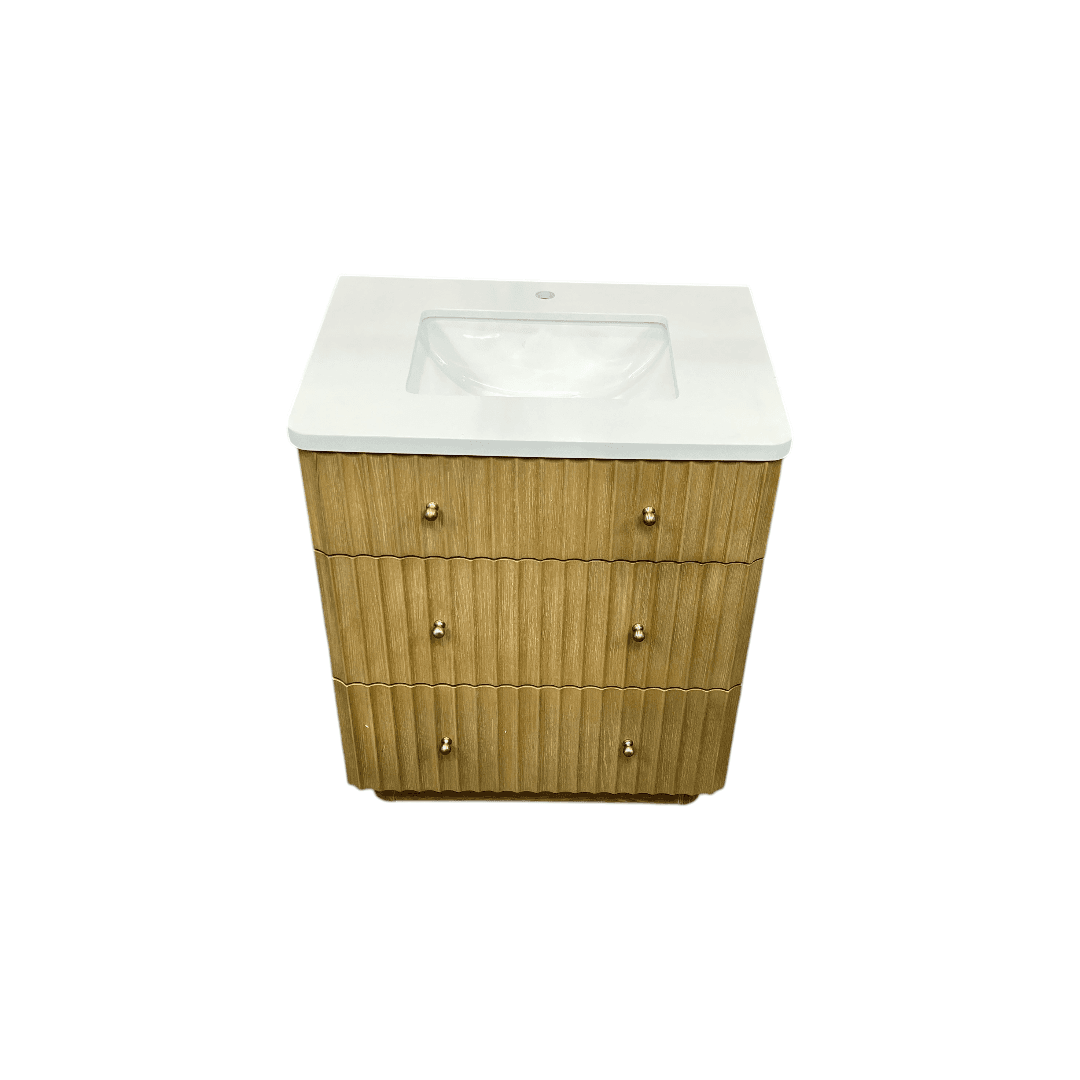 Ari Kitchen & Bath La Jolla Single Bathroom Vanity With Engineered Stone Top - Thumbnail 4