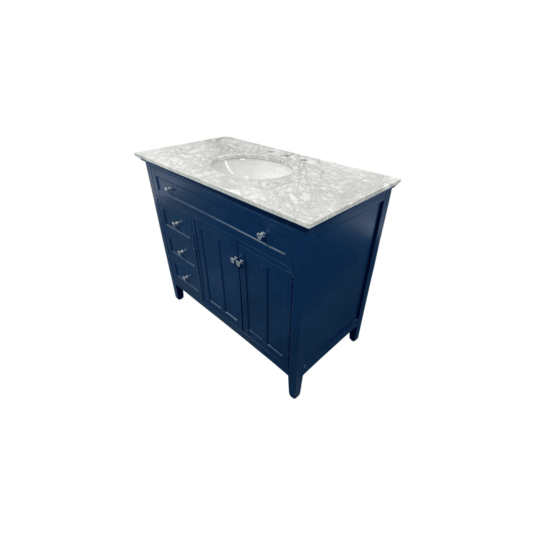 Lark Manor Ain Single Bathroom Vanity with Marble Top - Thumbnail 5
