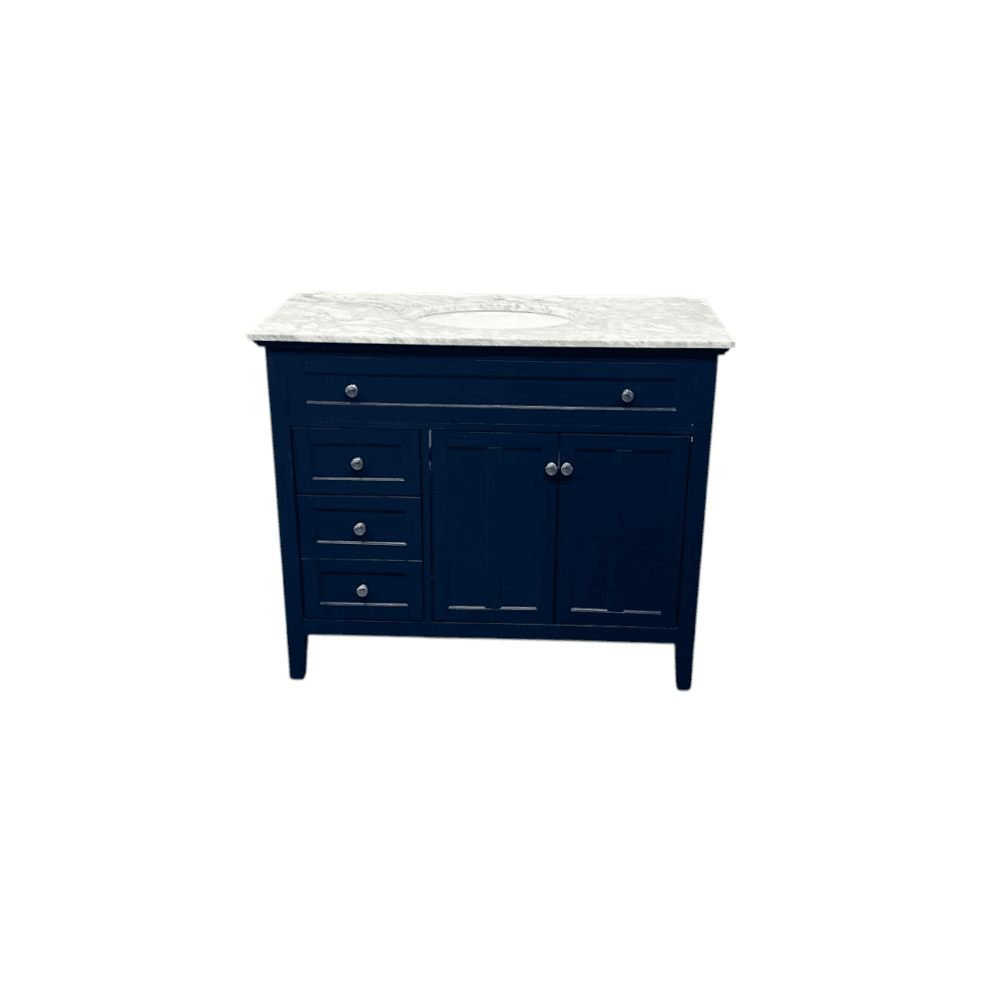 Lark Manor Ain Single Bathroom Vanity with Marble Top - Thumbnail 2