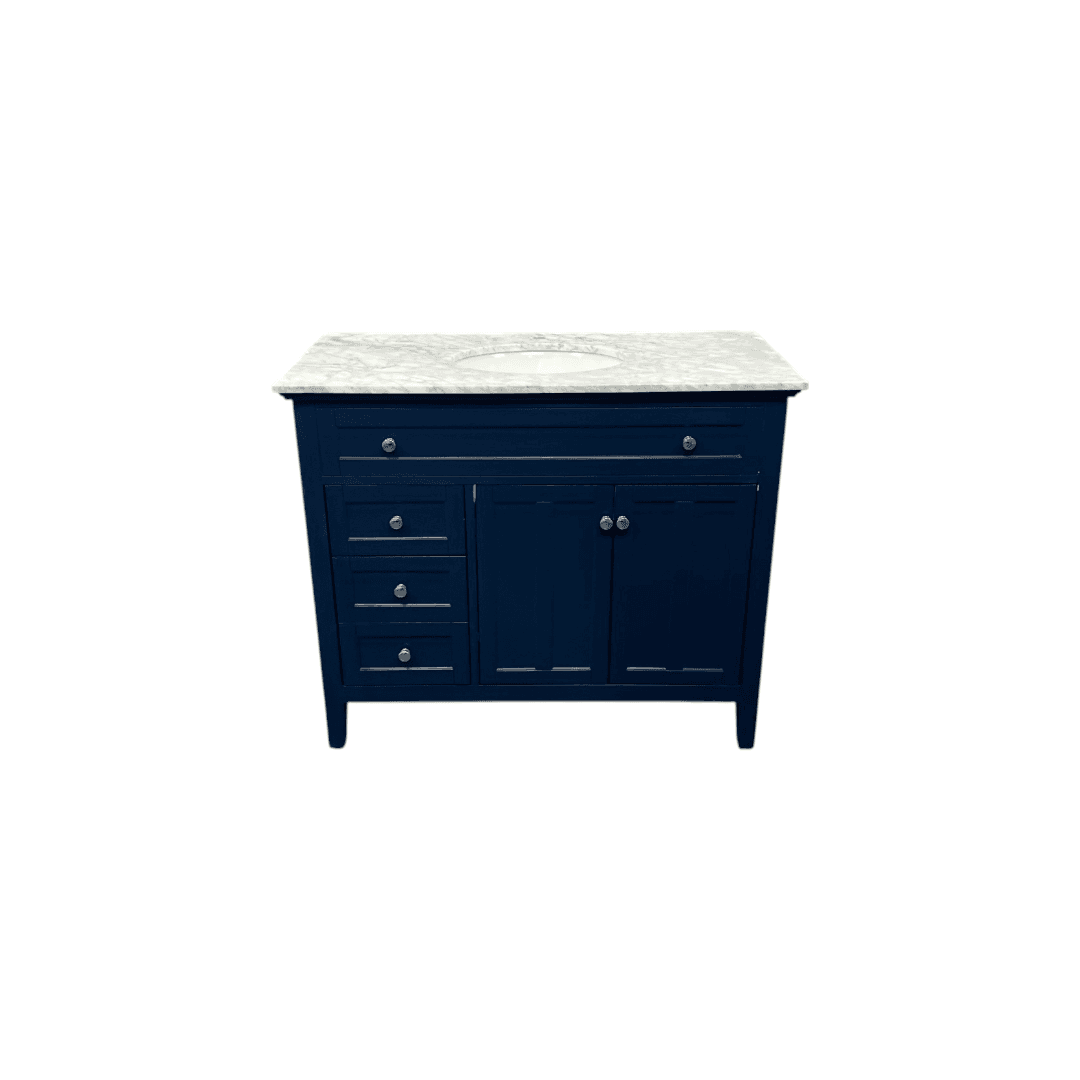 Lark Manor Ain Single Bathroom Vanity with Marble Top - Thumbnail 3