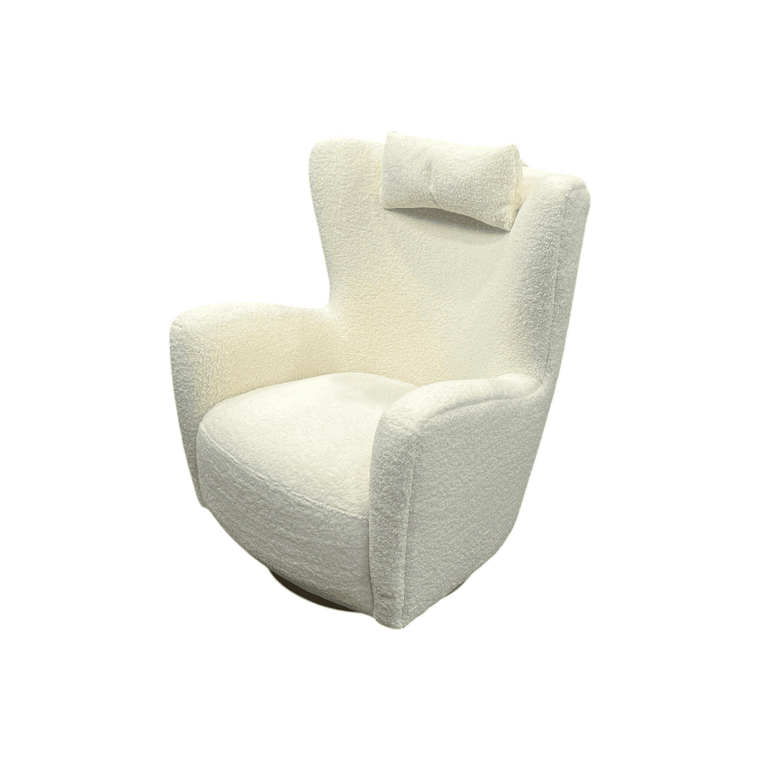 Collette Sherpa Swivel Armchair - Thumbnail 2