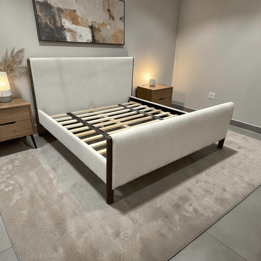 Omax Decor Liana Upholstered Platform King Bed