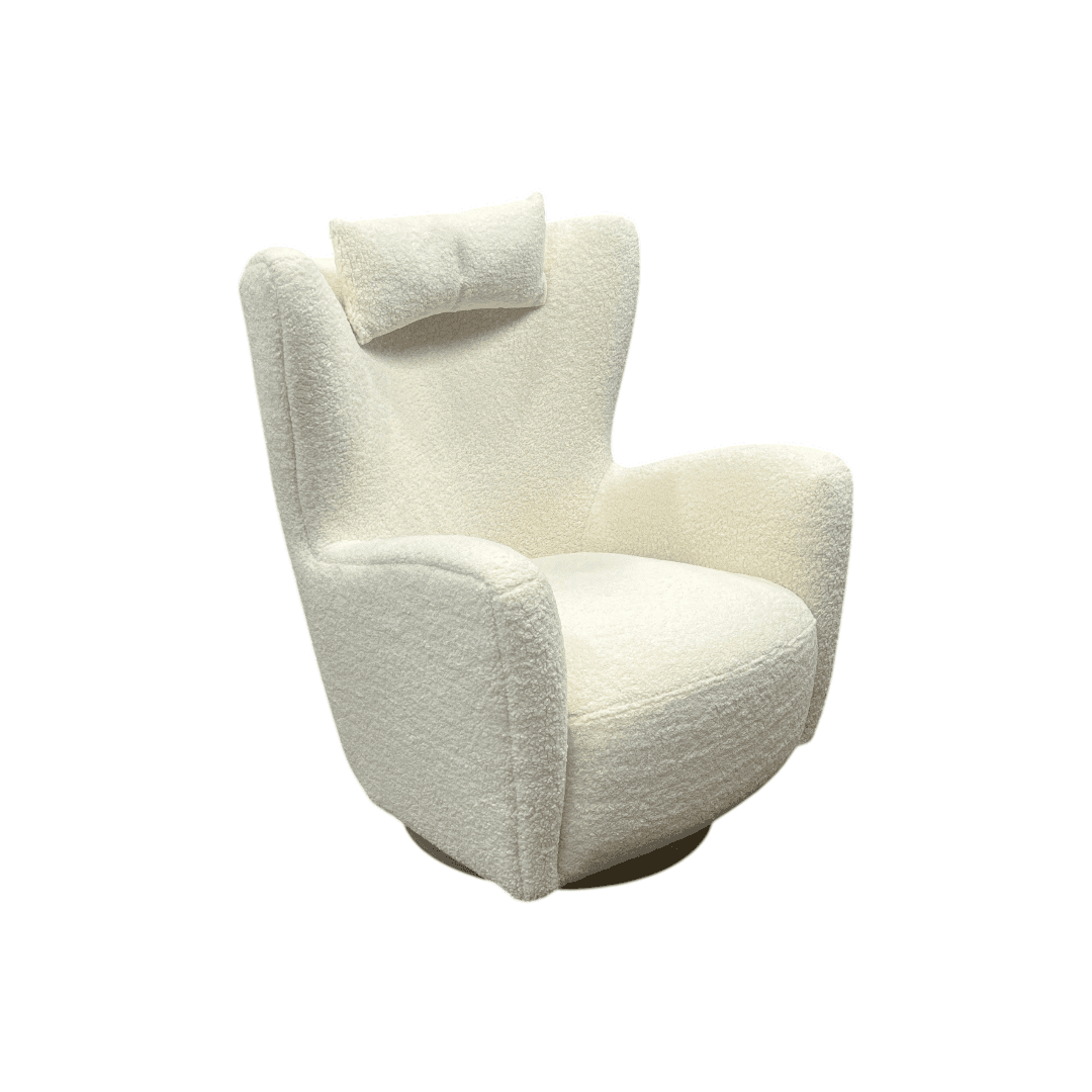 Collette Sherpa Swivel Armchair - Thumbnail 18