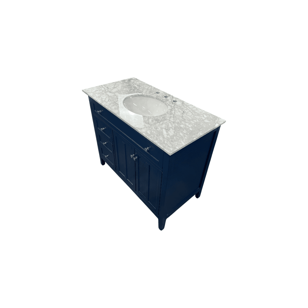 Lark Manor Ain Single Bathroom Vanity with Marble Top - Thumbnail 6