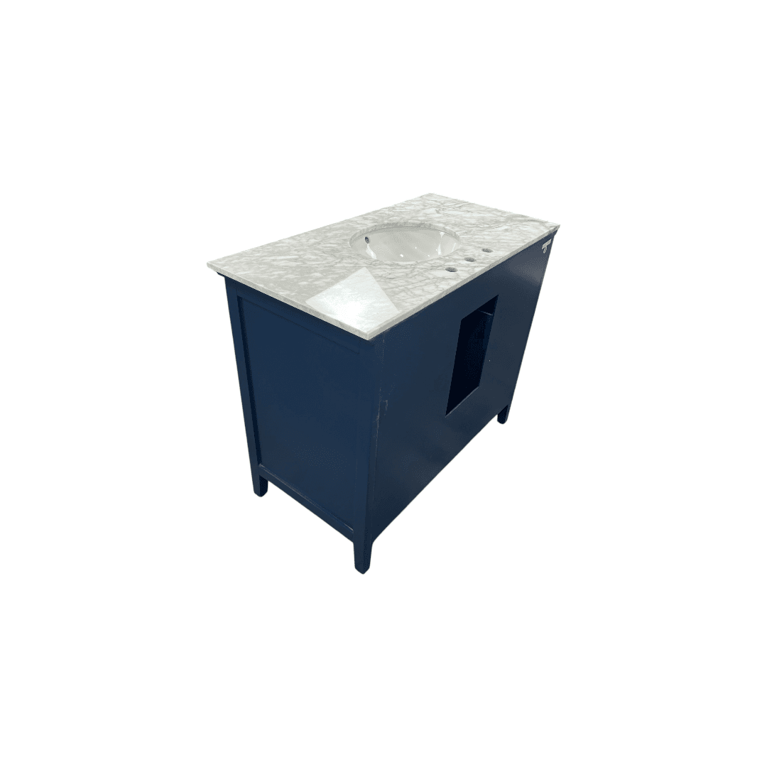 Lark Manor Ain Single Bathroom Vanity with Marble Top - Thumbnail 9