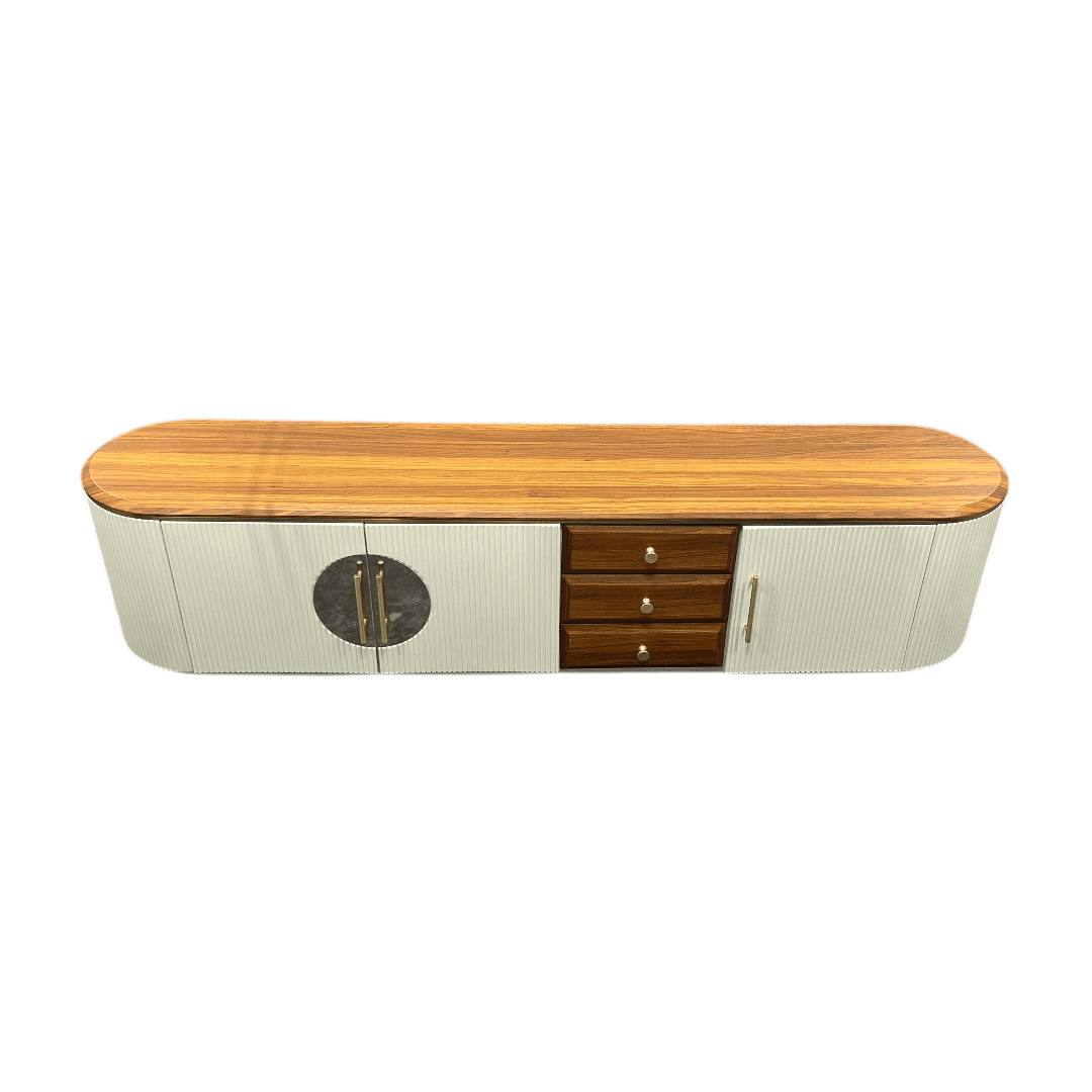 Finaewg French Style Light Luxury TV Stand - Thumbnail 4