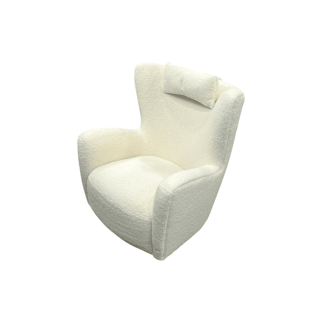 Collette Sherpa Swivel Armchair - Thumbnail 3
