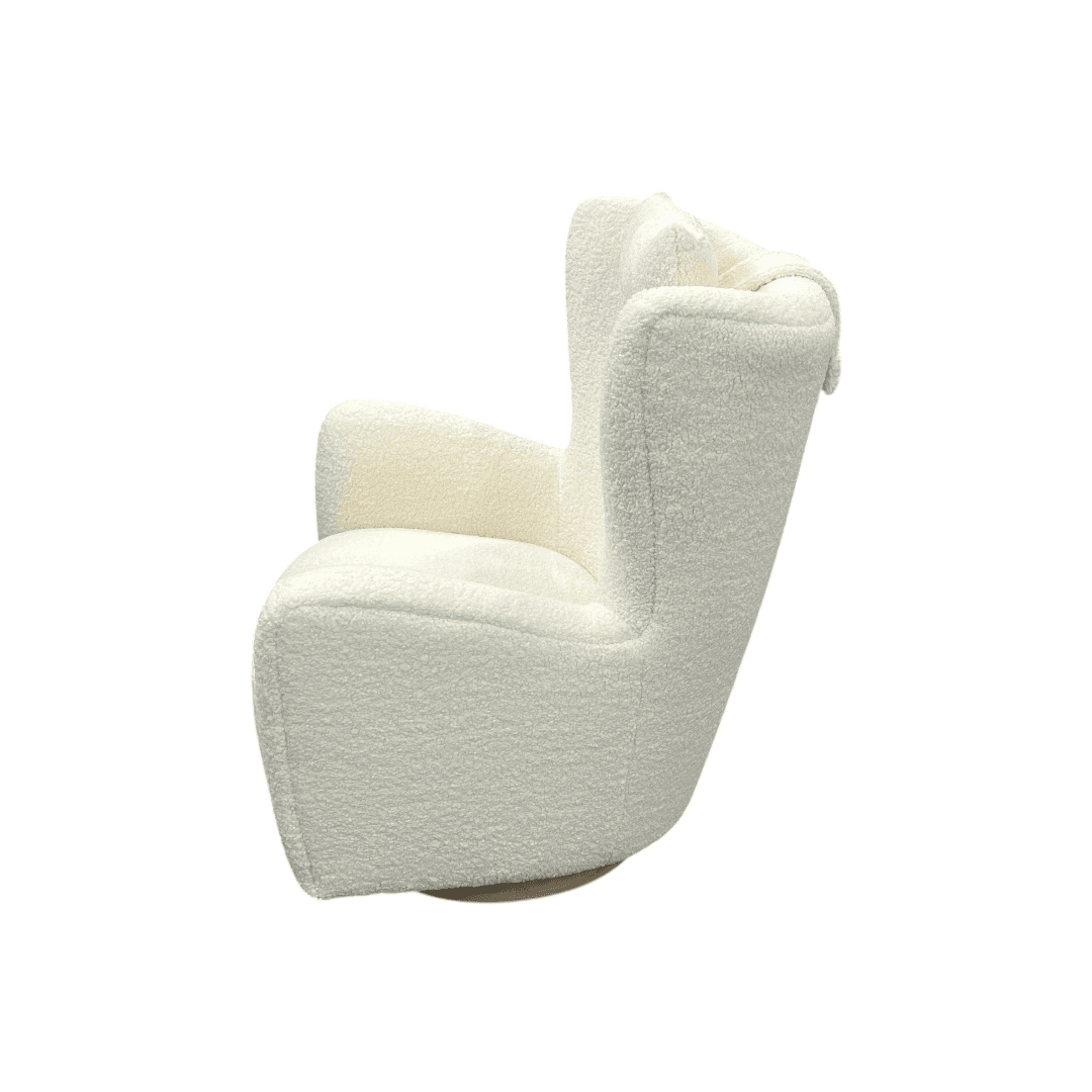 Collette Sherpa Swivel Armchair - Thumbnail 4
