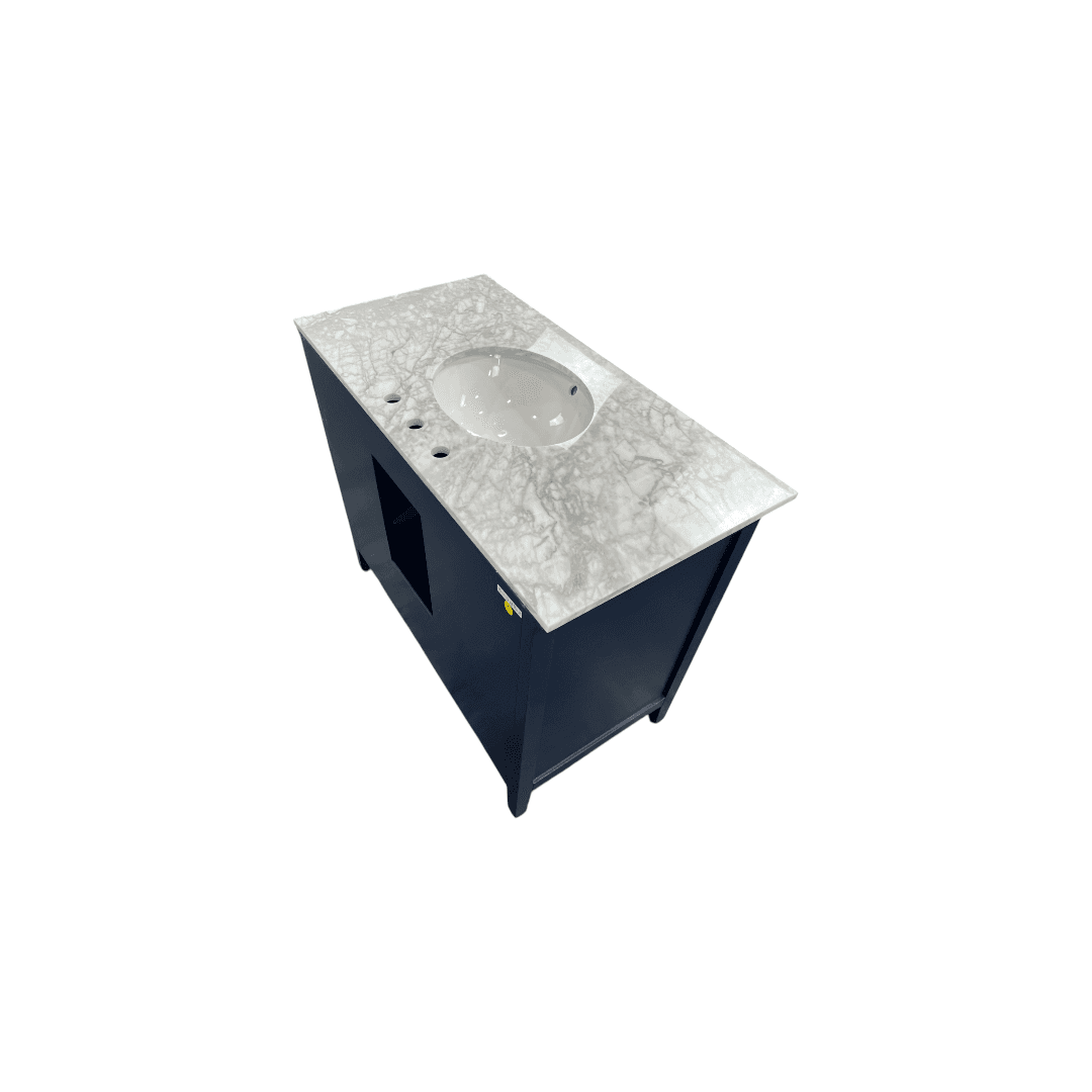 Lark Manor Ain Single Bathroom Vanity with Marble Top - Thumbnail 14