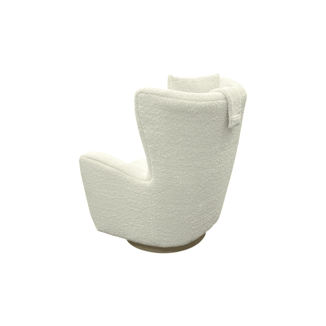 Collette Sherpa Swivel Armchair - Thumbnail 6