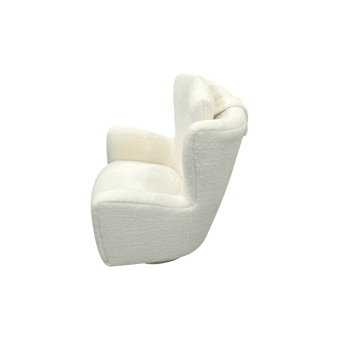 Collette Sherpa Swivel Armchair - Thumbnail 5