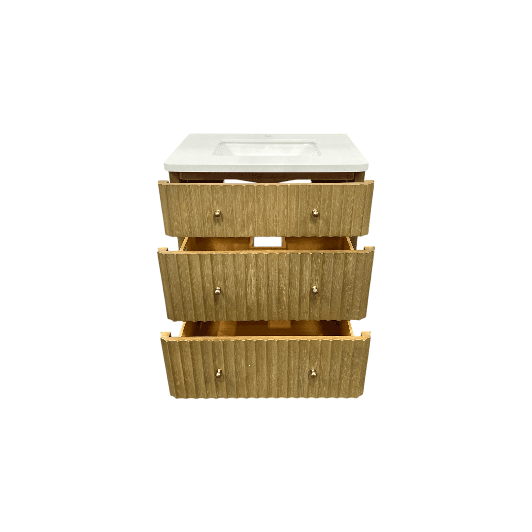 Ari Kitchen & Bath La Jolla Single Bathroom Vanity With Engineered Stone Top - Thumbnail 19