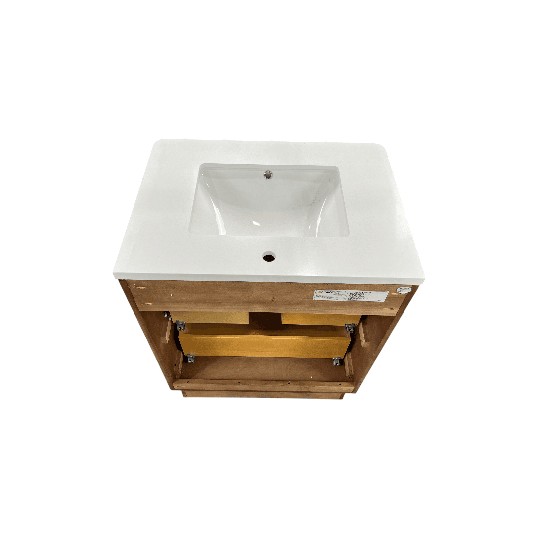 Ari Kitchen & Bath La Jolla Single Bathroom Vanity With Engineered Stone Top - Thumbnail 12