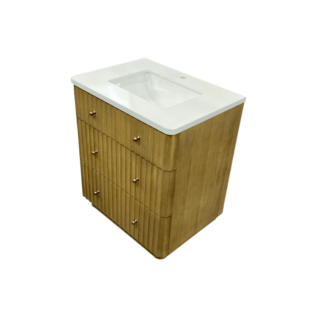 Ari Kitchen & Bath La Jolla Single Bathroom Vanity With Engineered Stone Top - Thumbnail 6