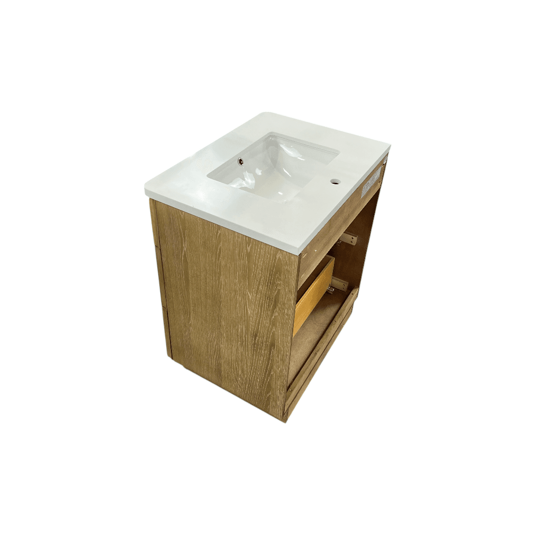 Ari Kitchen & Bath La Jolla Single Bathroom Vanity With Engineered Stone Top - Thumbnail 10