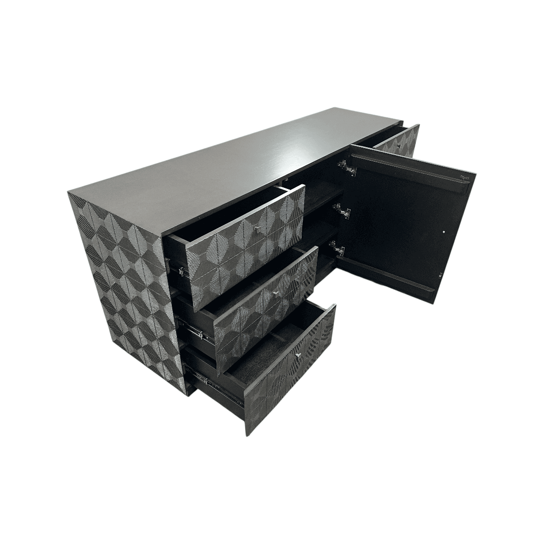 Noir Leon 6 - Drawer Dresser - Thumbnail 3