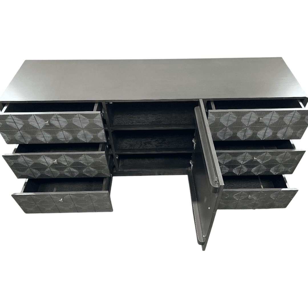Noir Leon 6 - Drawer Dresser - Thumbnail 5
