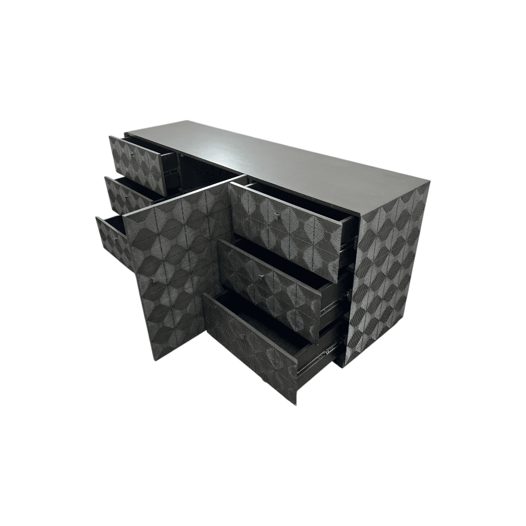 Noir Leon 6 - Drawer Dresser - Thumbnail 4
