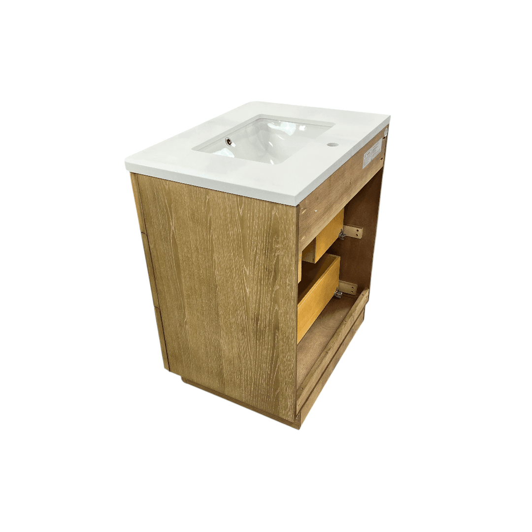 Ari Kitchen & Bath La Jolla Single Bathroom Vanity With Engineered Stone Top - Thumbnail 9