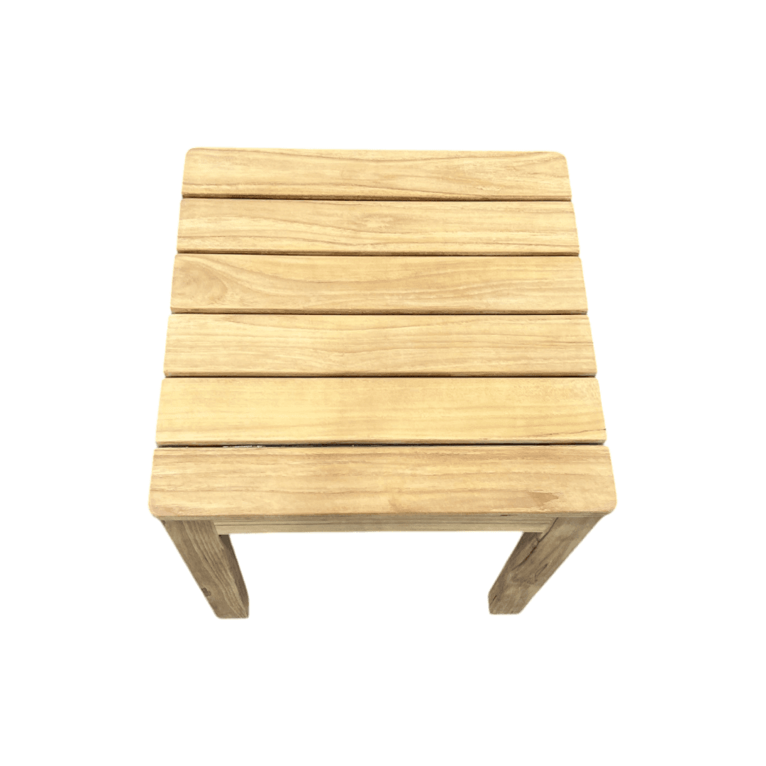 Neighbor Low Chair Teak Adirondack With Low Outdoor Side Table Set of 3 - Thumbnail 15