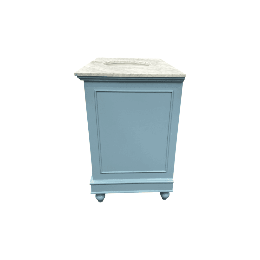 Kitchen Bath Collection Bella Bathroom Vanity with Carrara Marble Top - Powder Blue - Thumbnail 5