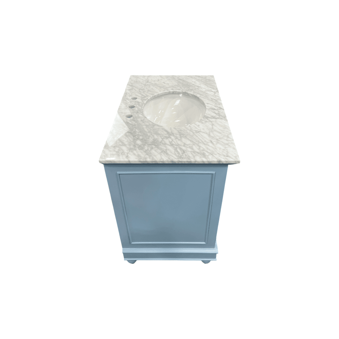 Kitchen Bath Collection Bella Bathroom Vanity with Carrara Marble Top - Powder Blue - Thumbnail 14