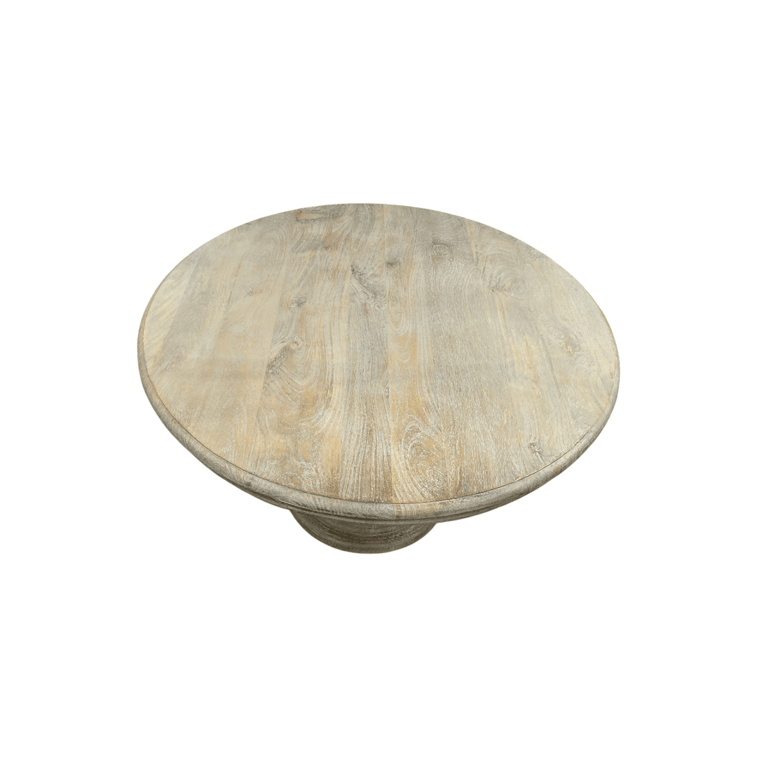 Dovetail Furniture Mango Solid Wood Pedestal Dining Table - Thumbnail 7