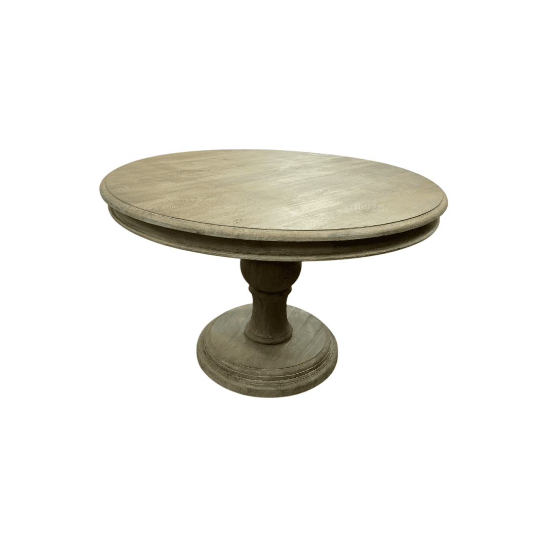 Dovetail Furniture Mango Solid Wood Pedestal Dining Table - Thumbnail 8