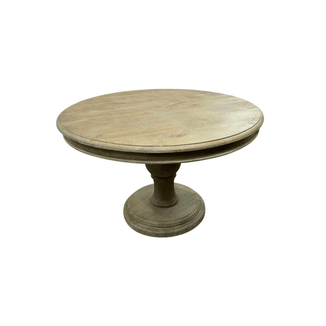 Dovetail Furniture Mango Solid Wood Pedestal Dining Table - Thumbnail 11