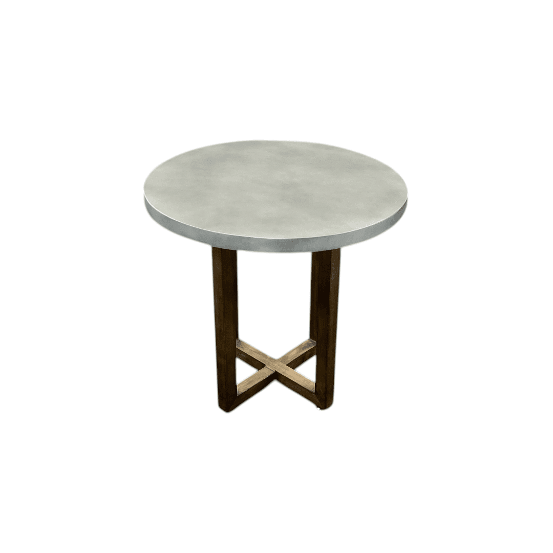Gracie Oaks Round Minimalist Solid Wood Dining Table - Thumbnail 4
