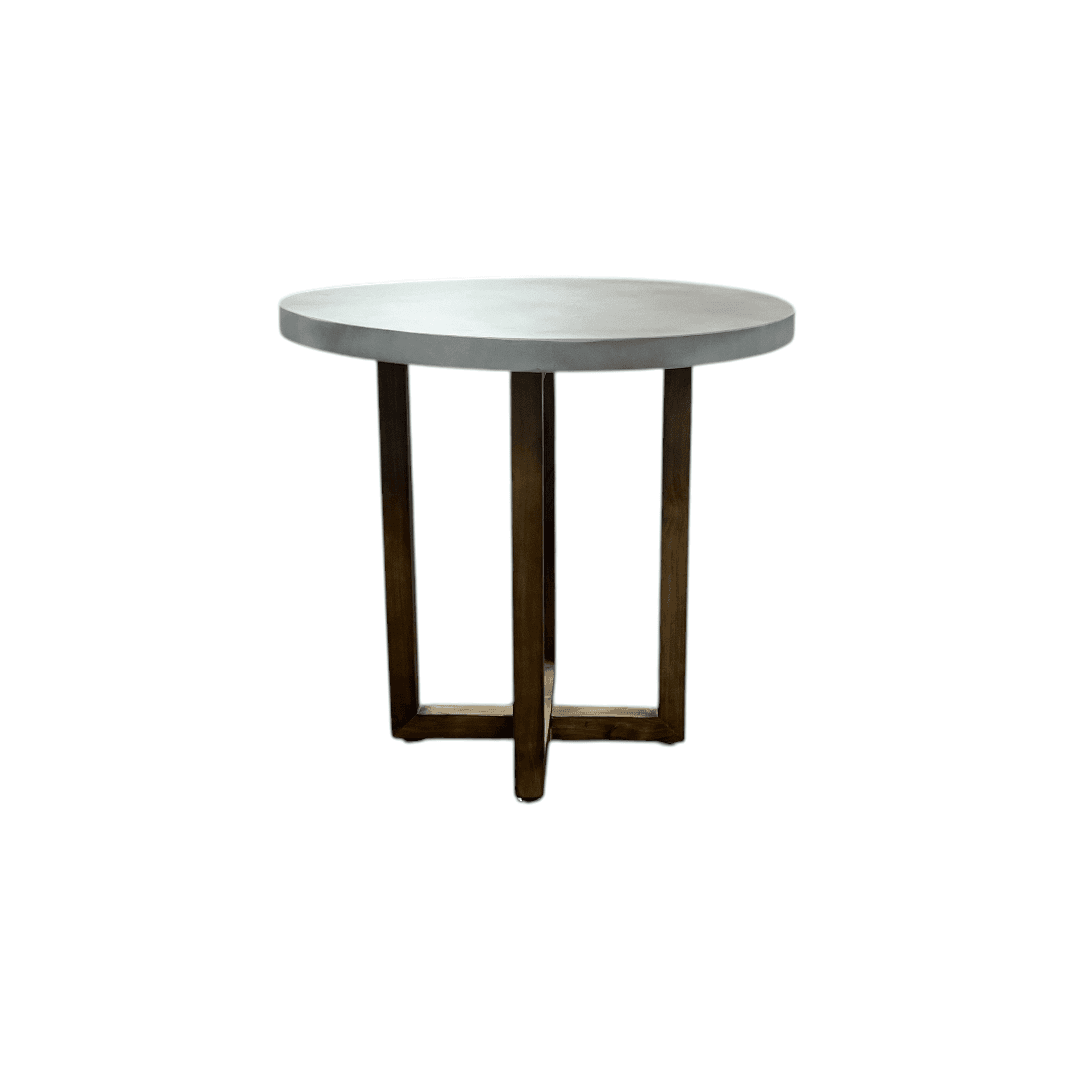 Gracie Oaks Round Minimalist Solid Wood Dining Table - Thumbnail 5