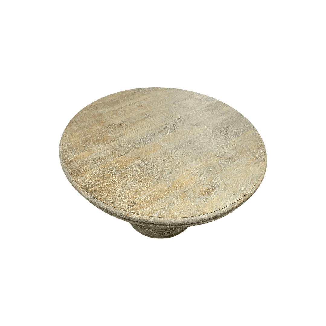 Dovetail Furniture Mango Solid Wood Pedestal Dining Table - Thumbnail 10