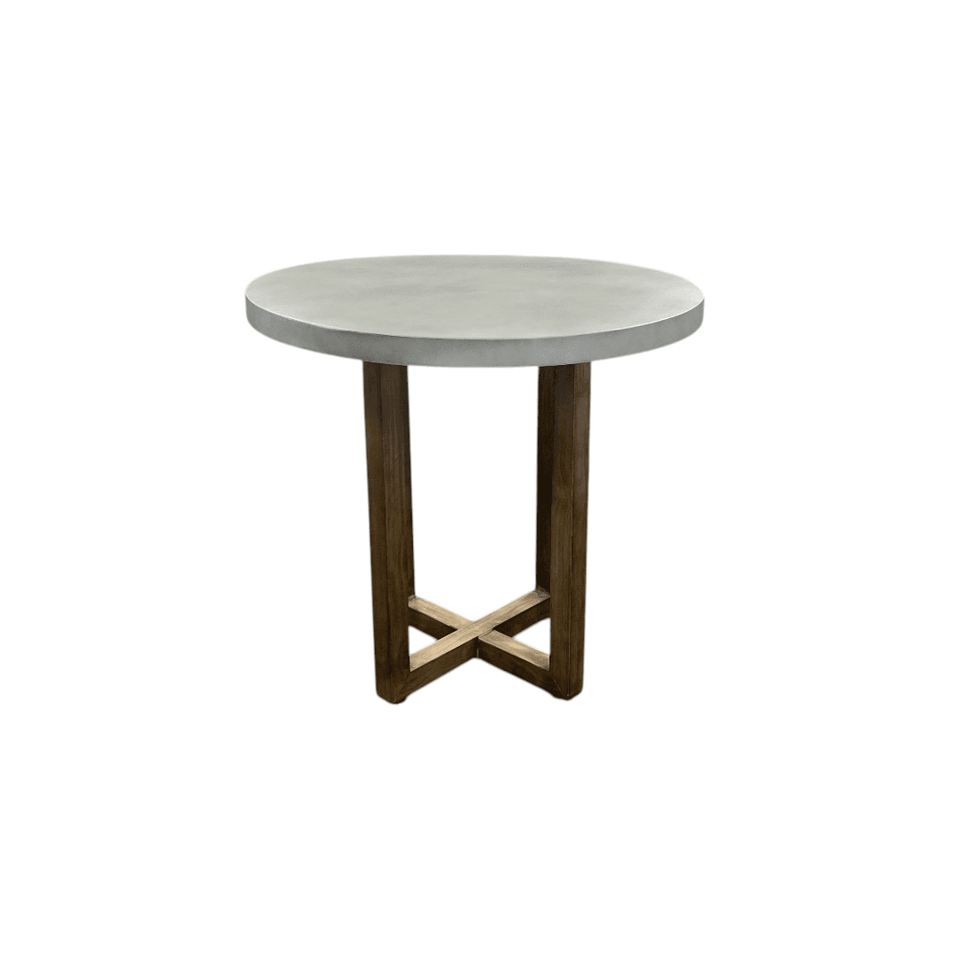 Gracie Oaks Round Minimalist Solid Wood Dining Table - Thumbnail 8