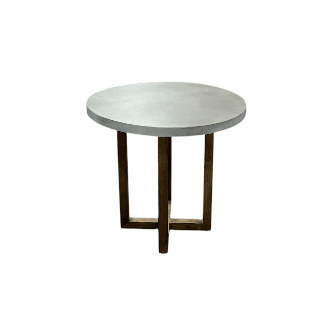 Gracie Oaks Round Minimalist Solid Wood Dining Table - Thumbnail 6