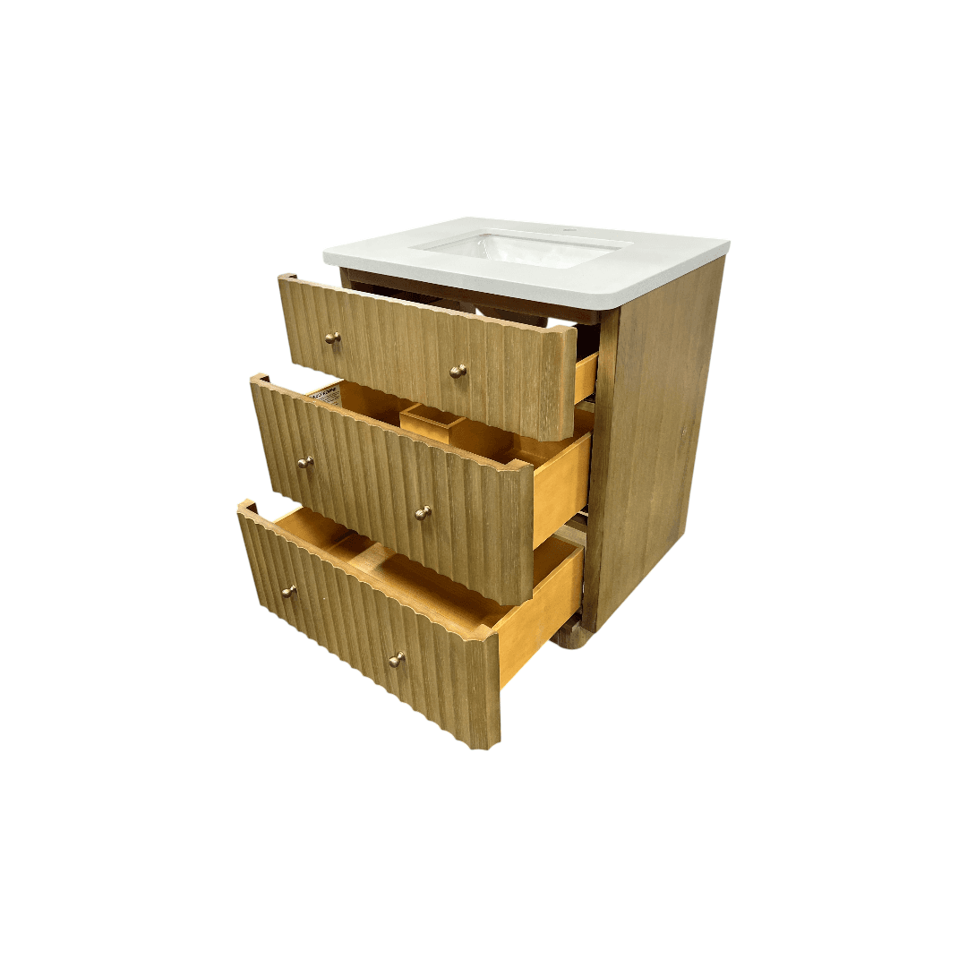 Ari Kitchen & Bath La Jolla Single Bathroom Vanity With Engineered Stone Top - Thumbnail 21