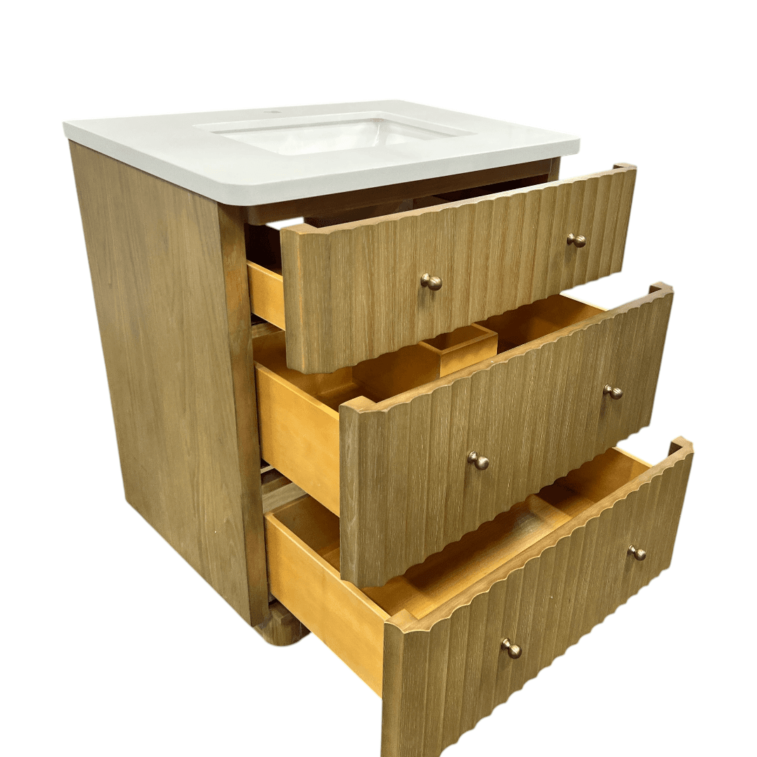 Ari Kitchen & Bath La Jolla Single Bathroom Vanity With Engineered Stone Top - Thumbnail 22