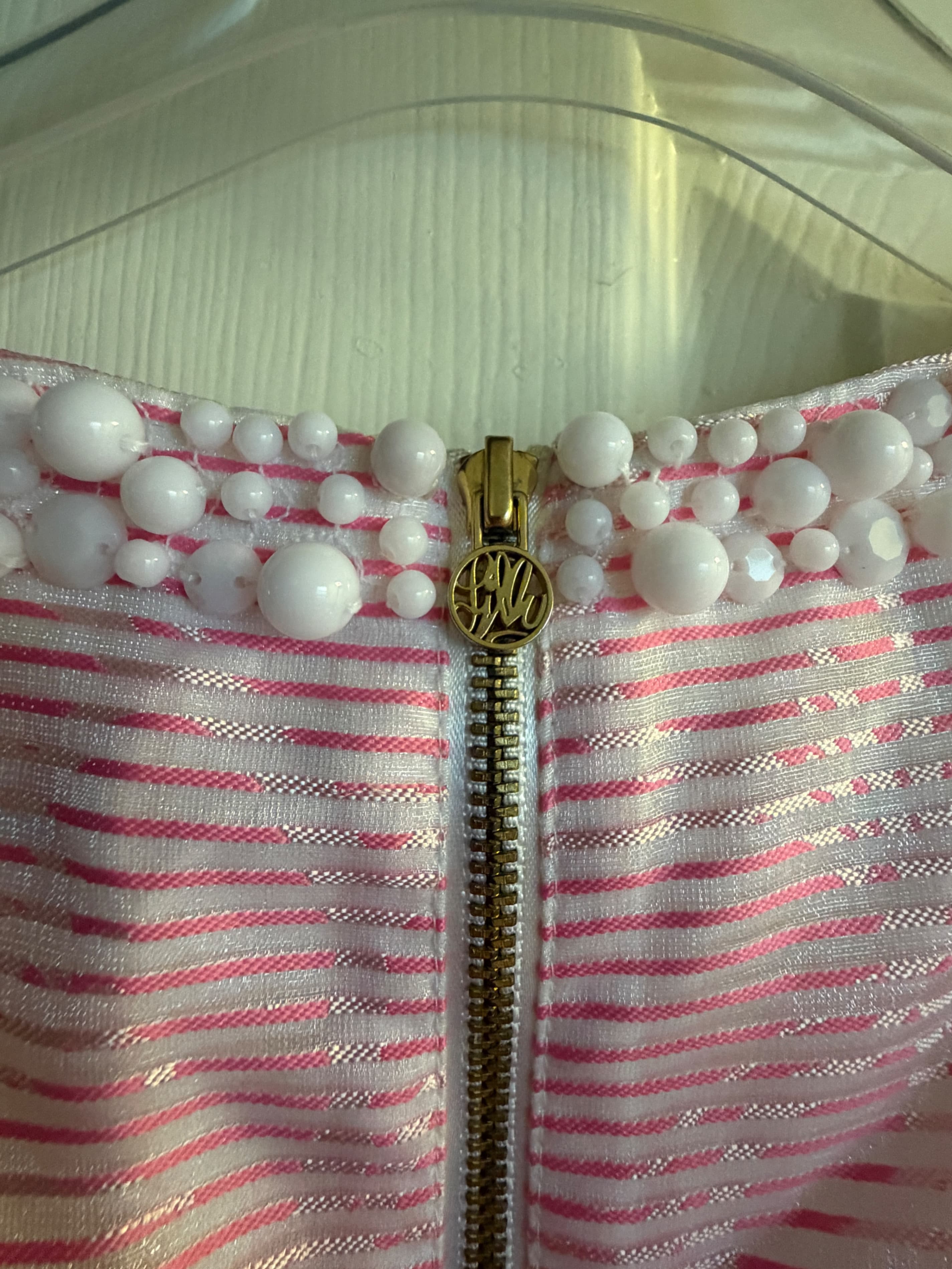 Lilly Pulitzer Airy Shift Dress Sz 10 Pink Rosy Posie - Thumbnail 10